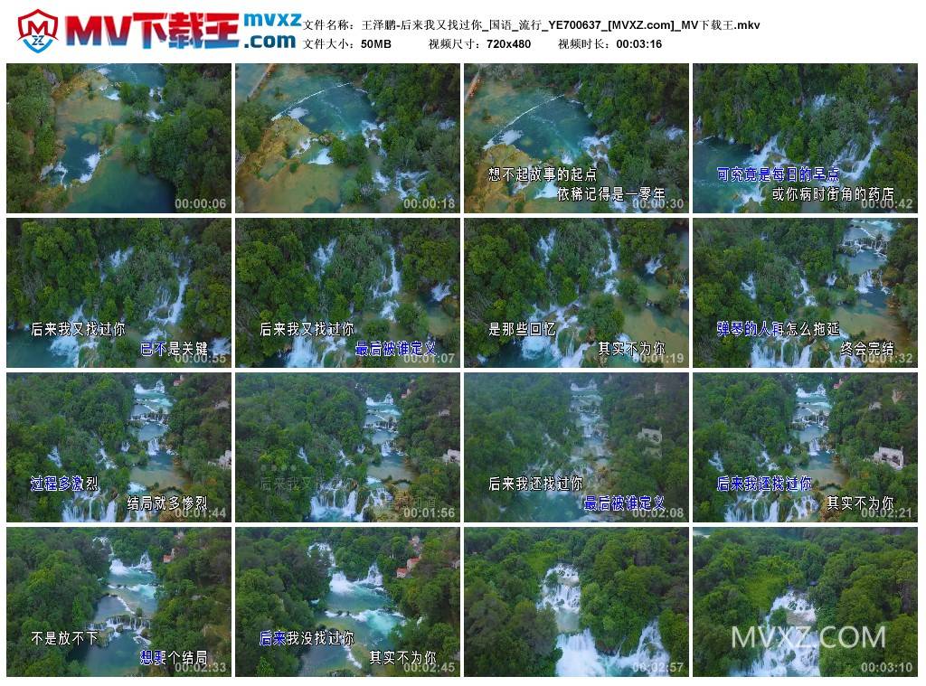 王泽鹏-后来我又找过你_国语_流行_YE700637